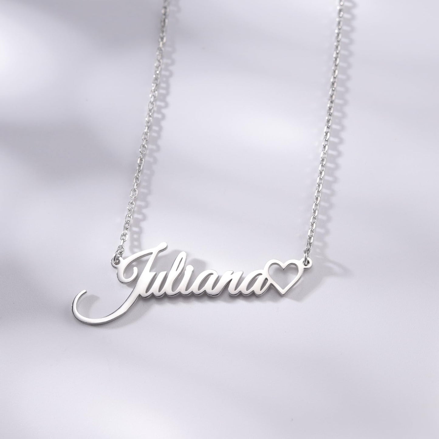 TinyName Custom Name Necklace Personalized 18K Gold Plated Nameplate Customized Jewelry Gift for Women