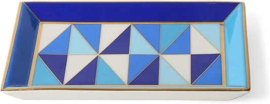 Jonathan Adler Sorrento Rectangle Trinket Tray, Blue