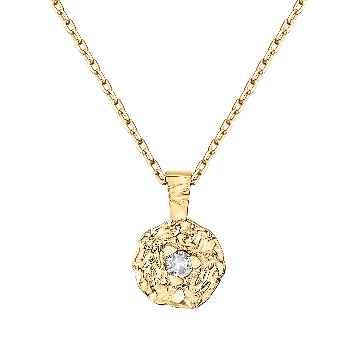 PAVOI 14K Gold Plated Engraved Coin Pendant Necklaces for Women | Byzantine Coin Pendants | Bohemian Necklace