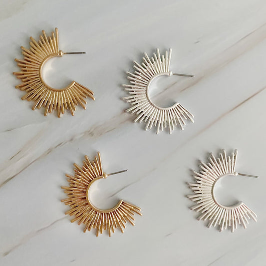 Pharaoh Half Hoop Earrings by Ellisonyoung.com