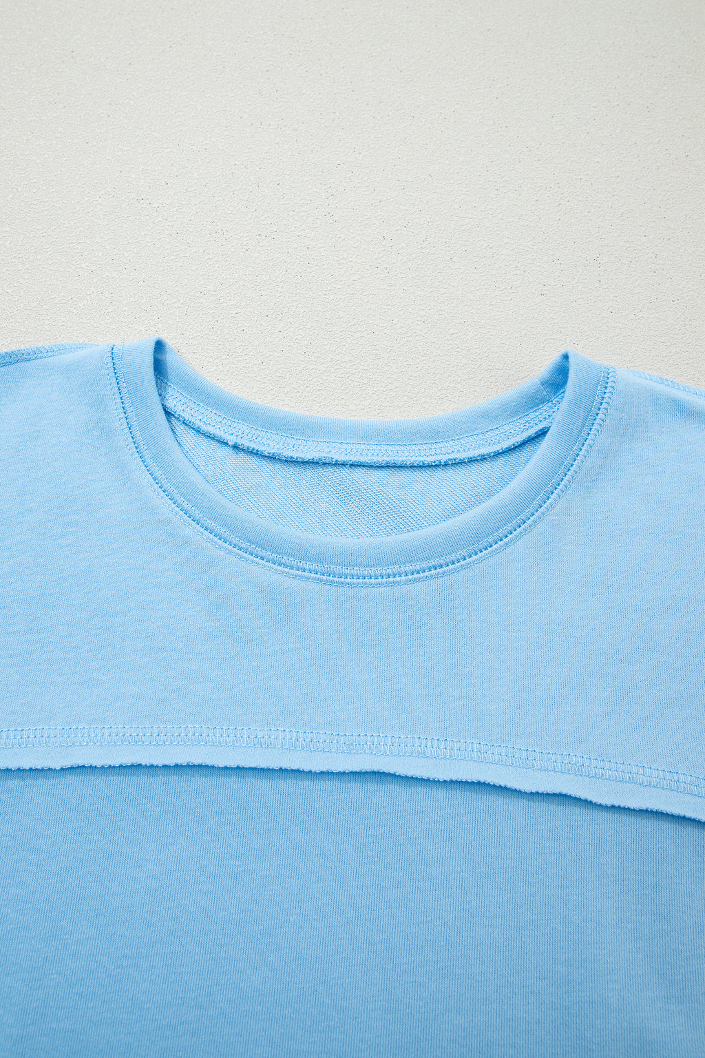 Sky Blue Drop Shoulder Boxy Tee and Barrel Pants Set