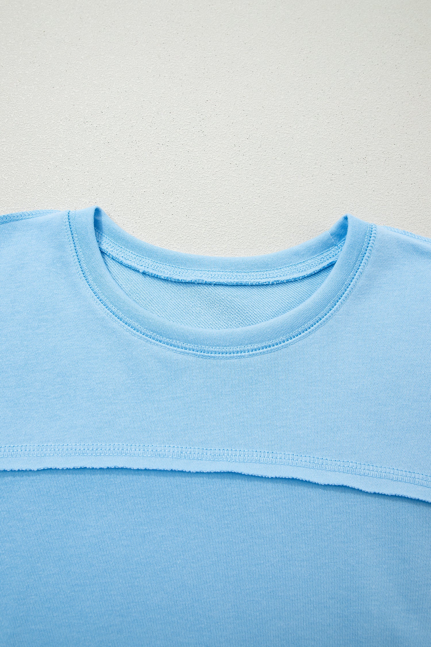 Sky Blue Drop Shoulder Boxy Tee and Barrel Pants Set
