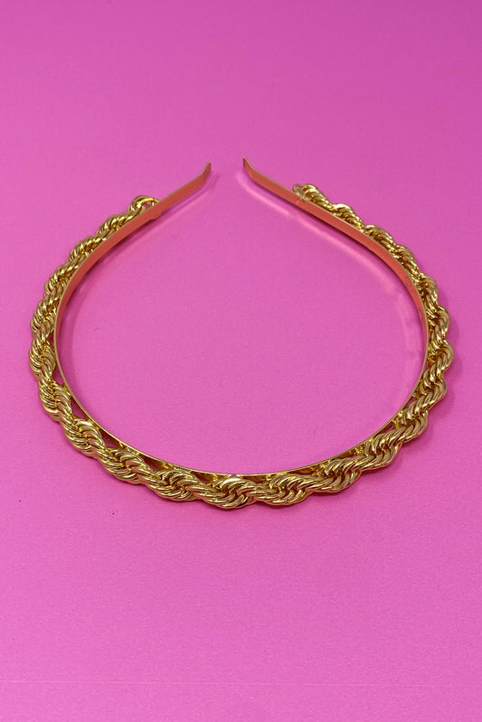Twist & Shout Chain Headband by Ellisonyoung.com