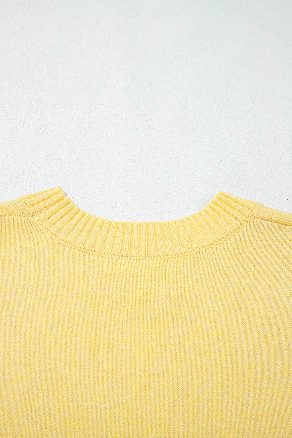 Yellow Cream Large Armhole Side Slit Loose Sweater Vest