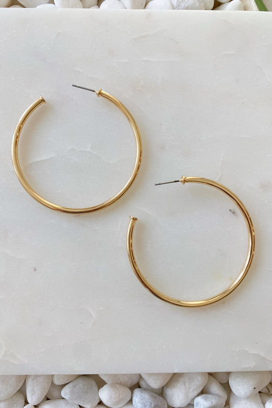 The Best Of Hoops Earrings, Shiny Gold by Ellisonyoung.com
