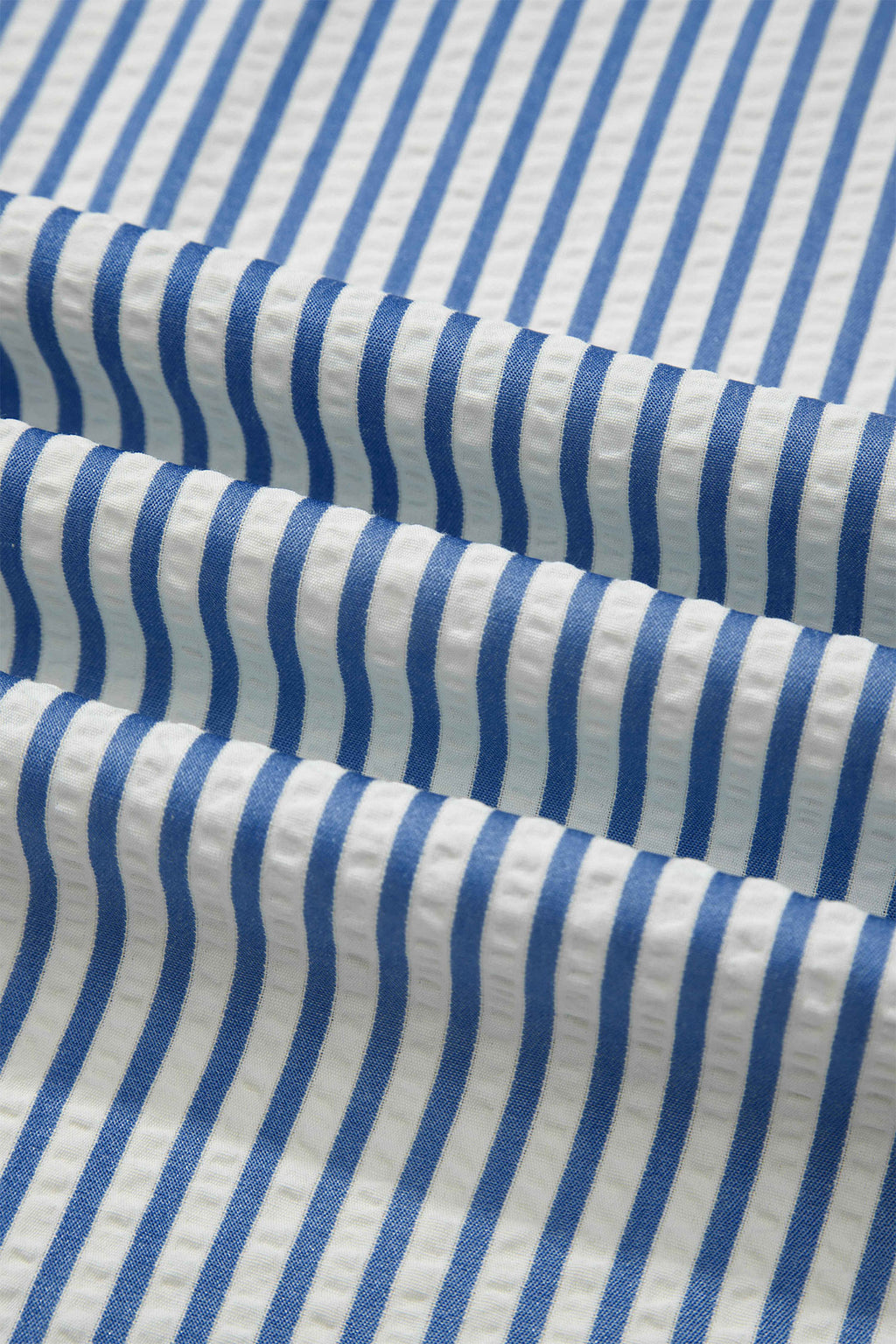 Blue Stripe Drawstring Elastic Waist Ankle Length Shift Pants