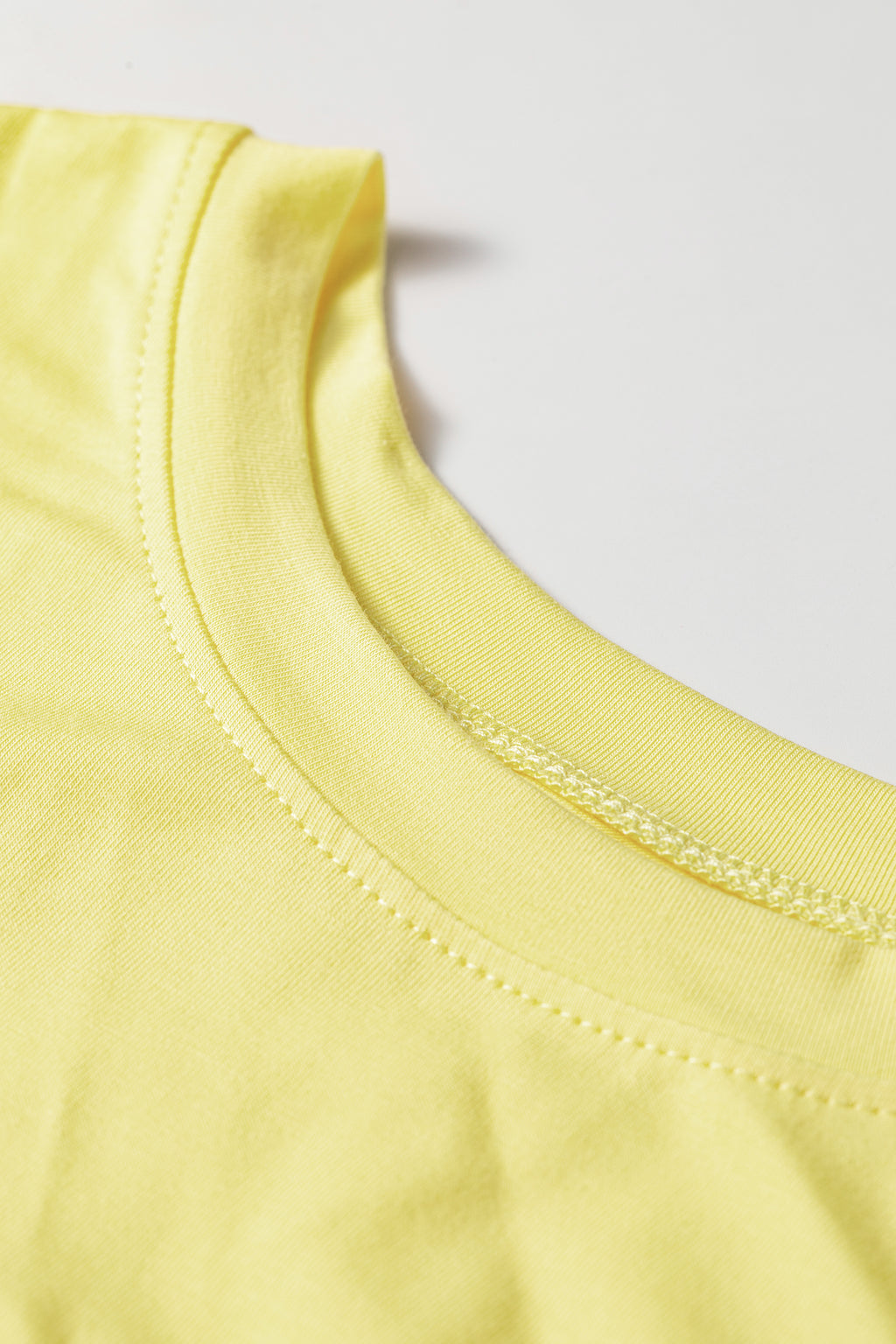 Yellow Cream Solid Short Sleeve Elastic Waist Pocket Casual Two Piece Short Set