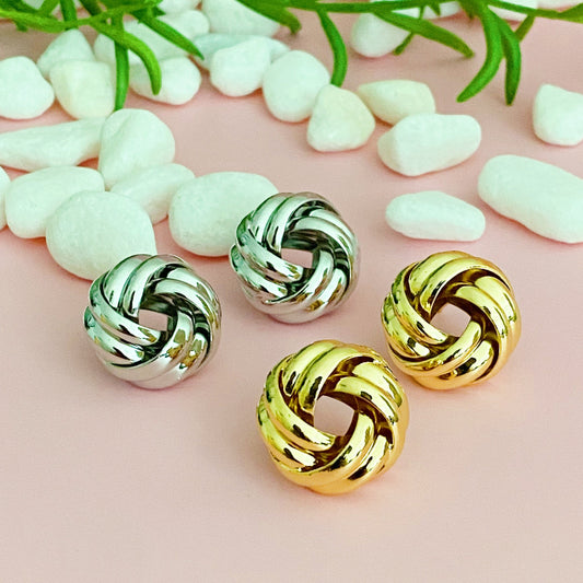 Knotted Elegance Earrings by Ellisonyoung.com