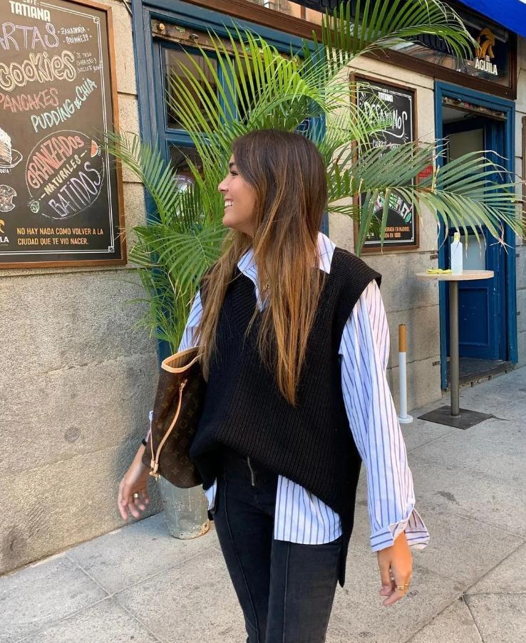 New Autumn And Winter Sweater Tops Solid Color Sweater Vest