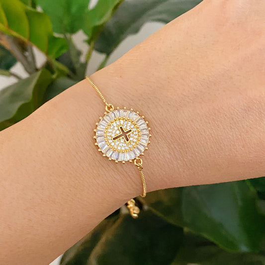 Mesmerized By The Cross Slide Bracelet by Ellisonyoung.com