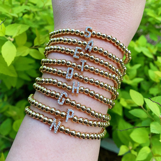 Darcy Initial Bracelet by Ellisonyoung.com
