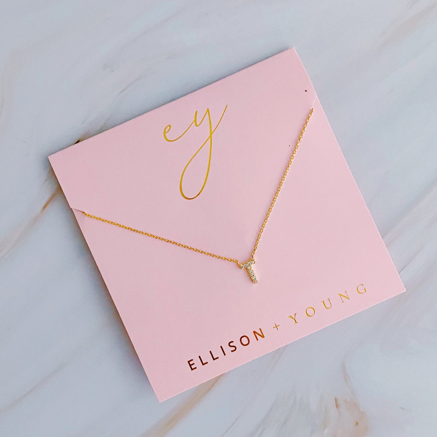 Understated Beauty Initial Necklace by Ellisonyoung.com