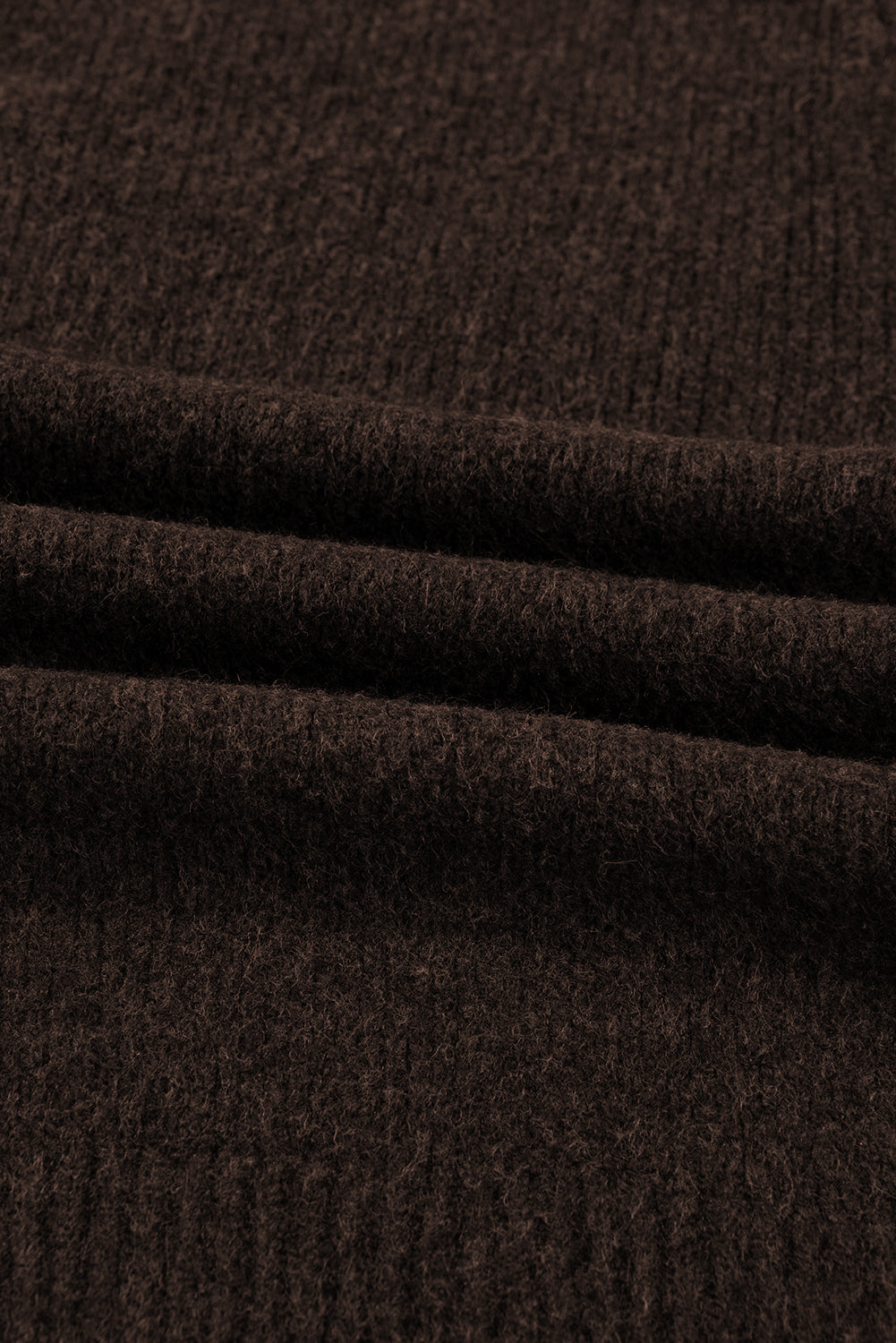 Chicory Coffee Heart Metal Button V Neck Cardigan Sweater