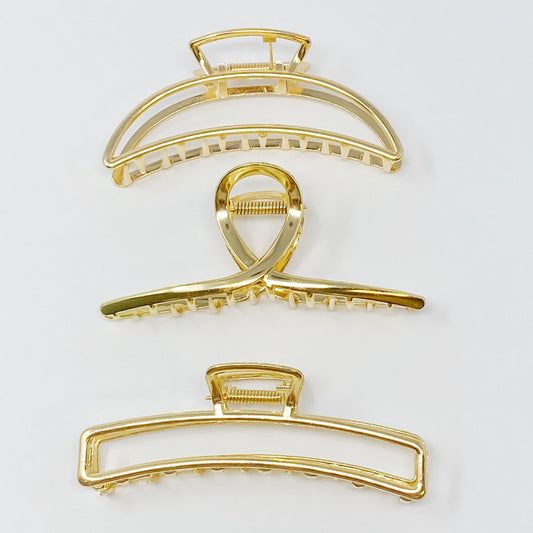 Gold Mine Hair Claw Set Of 3 by Ellisonyoung.com