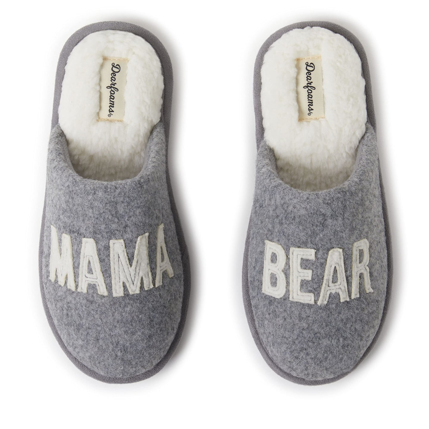 Dearfoams Women’s Gifts for Mom Cute Matching Family Pajama Mama Bear Slipper