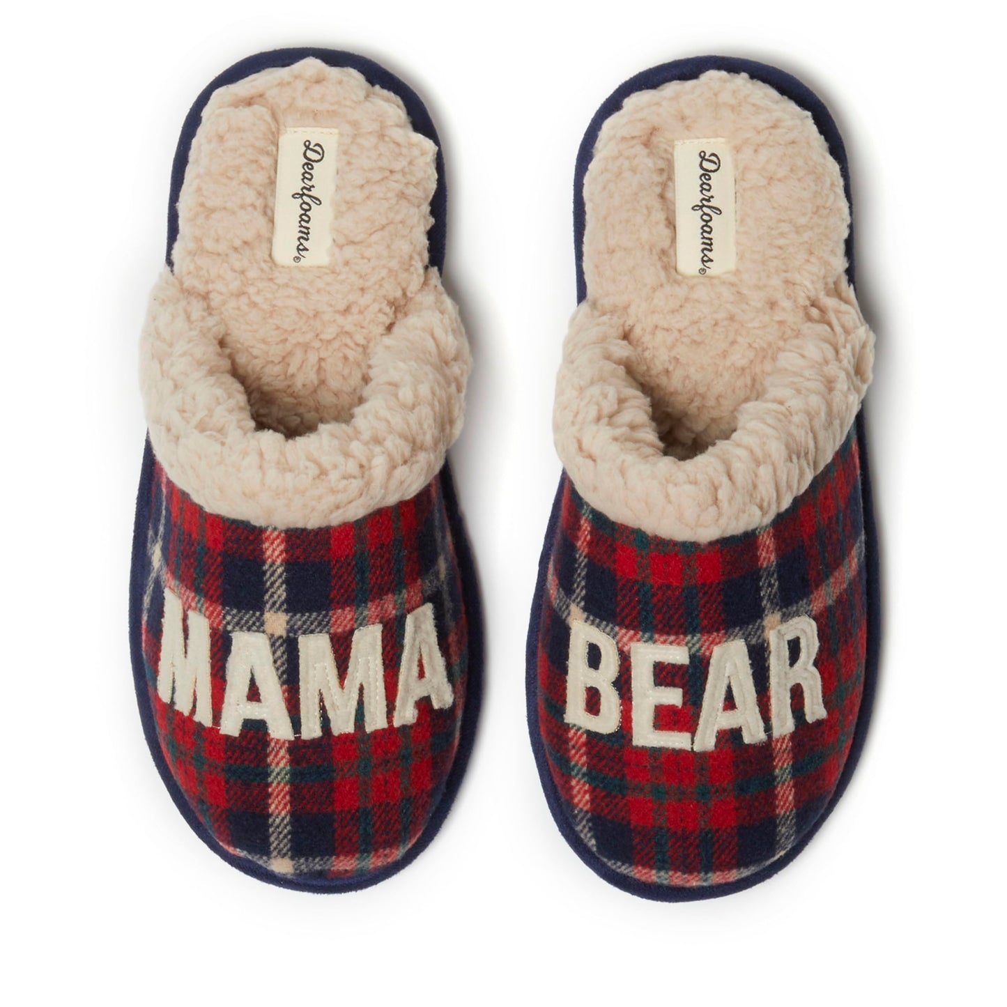 Dearfoams Women’s Gifts for Mom Cute Matching Family Pajama Mama Bear Slipper