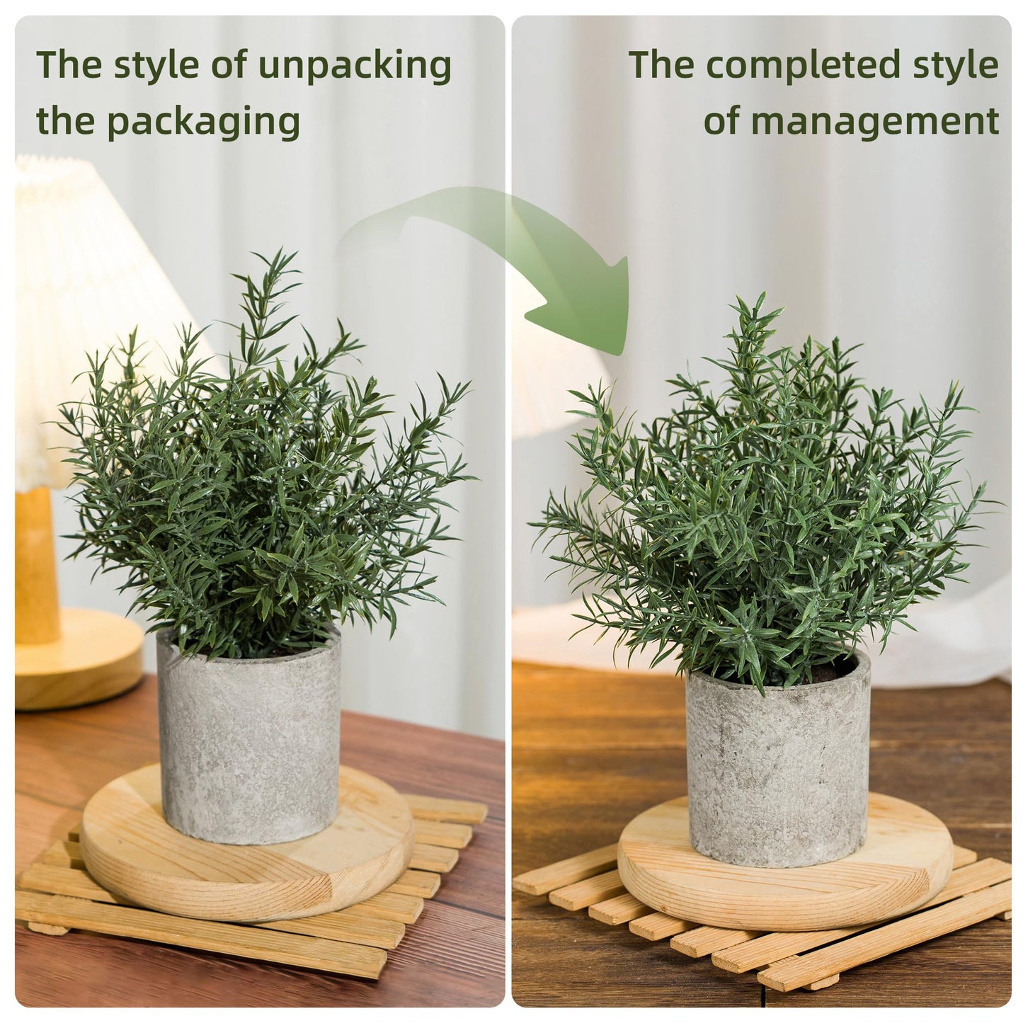 2 Pack Small Fake Plants Eucalyptus Potted Artificial Plants for Shelf Desk Home Bathroom Farmhouse Room Coffee Table Decor (Sage Green)