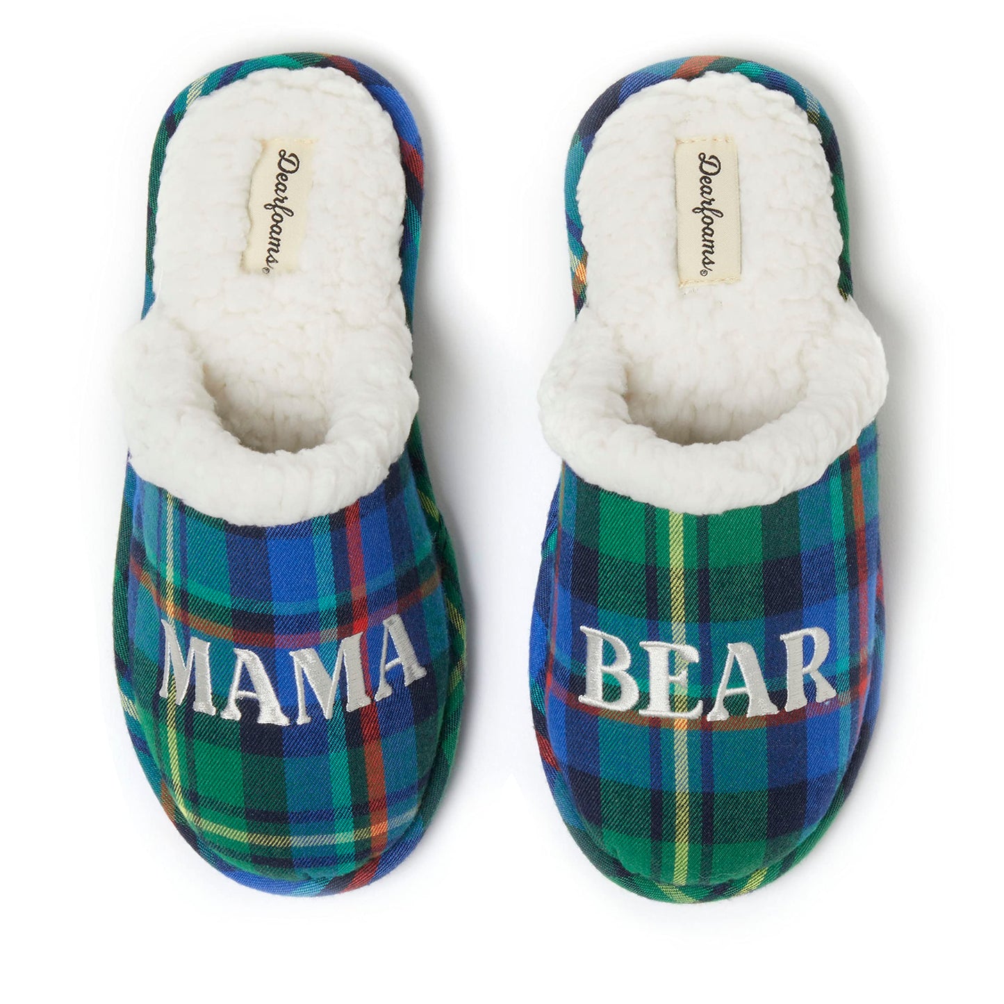 Dearfoams Women’s Gifts for Mom Cute Matching Family Pajama Mama Bear Slipper