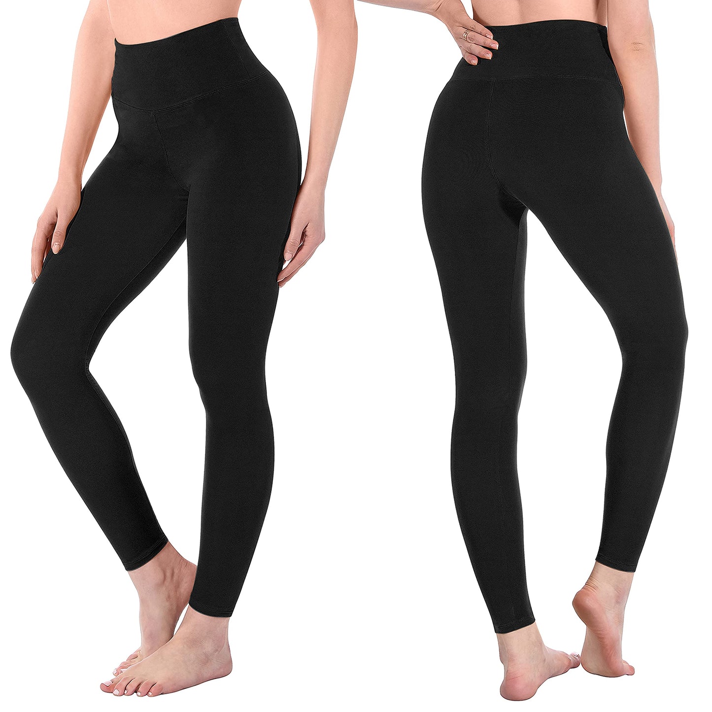 SINOPHANT High Waisted Leggings for Women - Full Length Capri Buttery Soft Yoga Pants for Workout Athletic