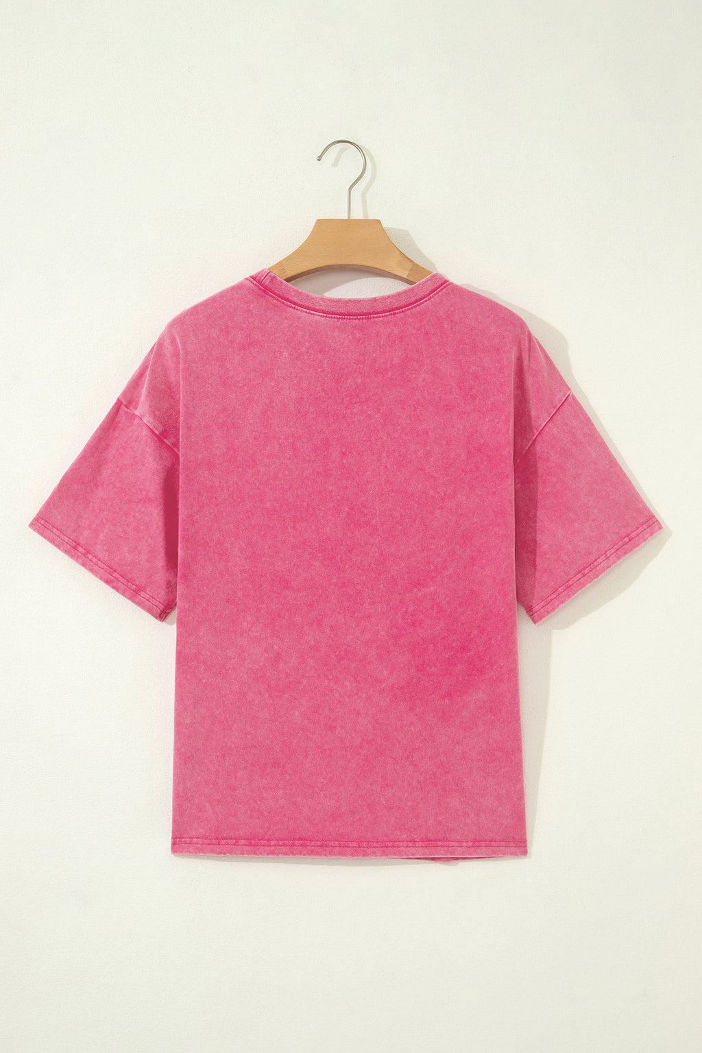 Rose Red Mineral Washed Oversized Tee