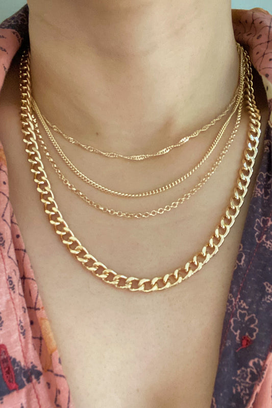 Quad Squad Chain Link Necklace by Ellisonyoung.com