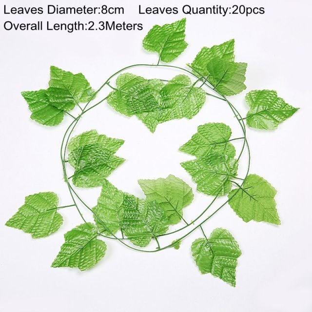 90cm Artificial Green Hanging Ivy Leaves