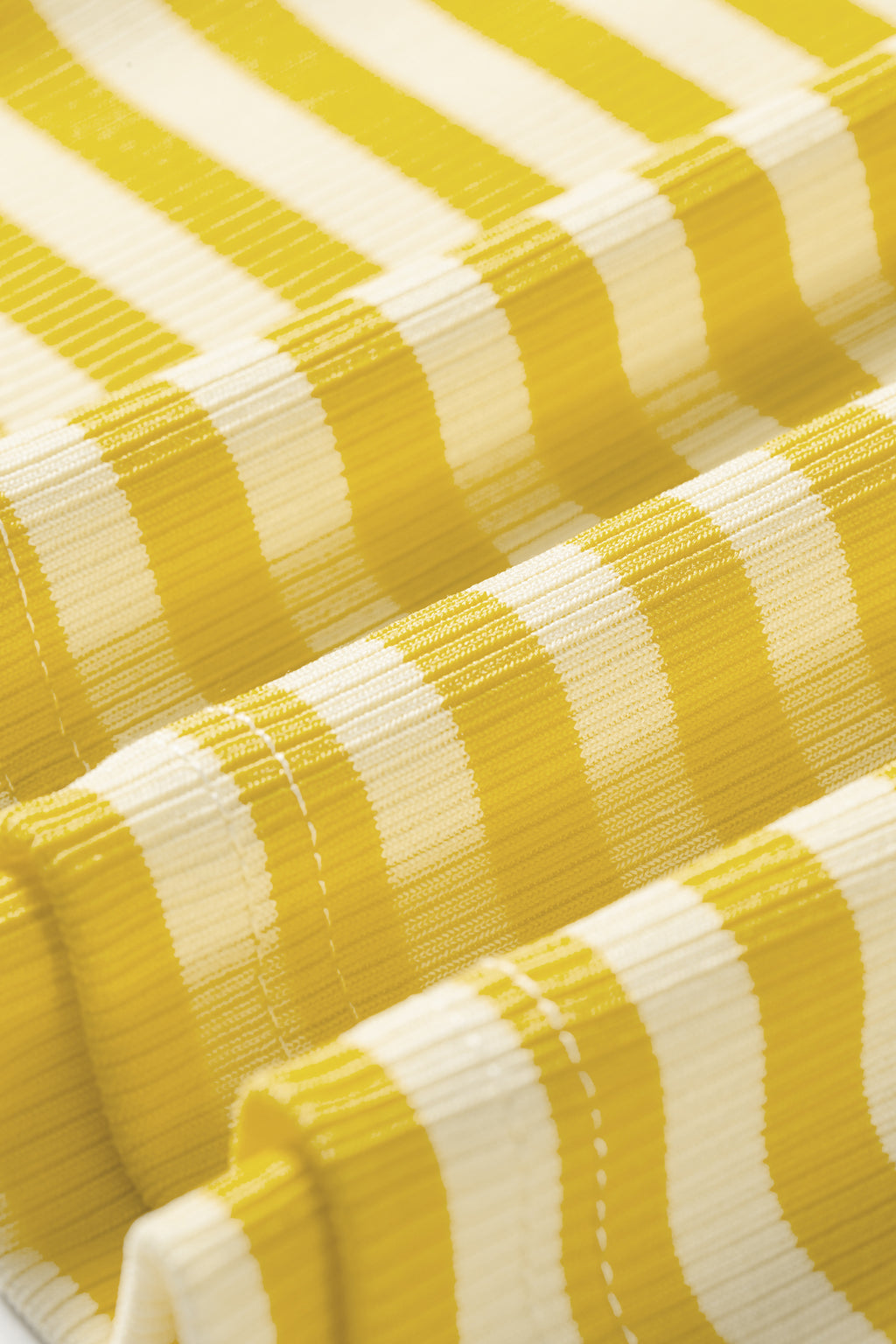 Yellow Stripe Ribbed Knit Slim Tank Top