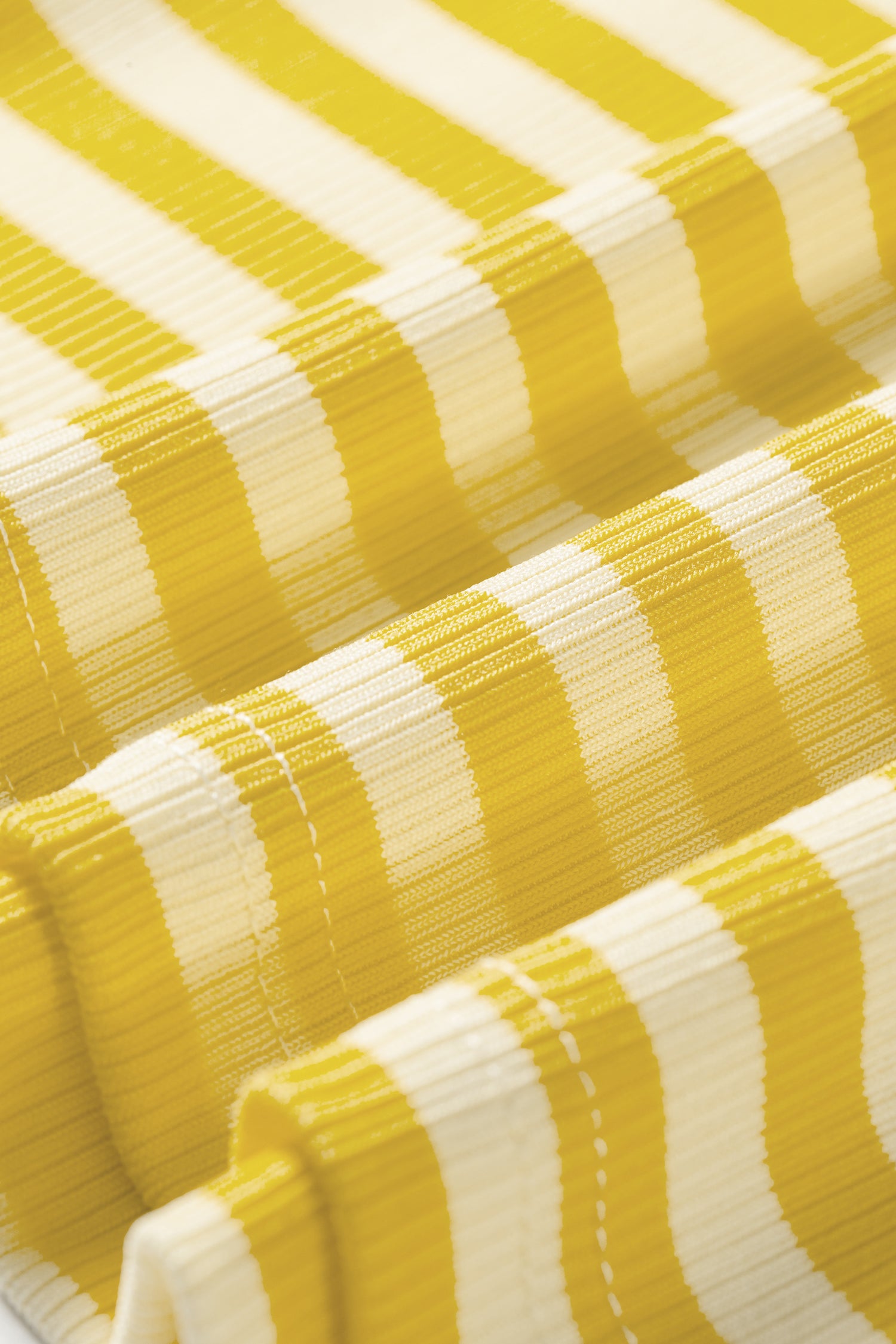 Yellow Stripe Ribbed Knit Slim Tank Top