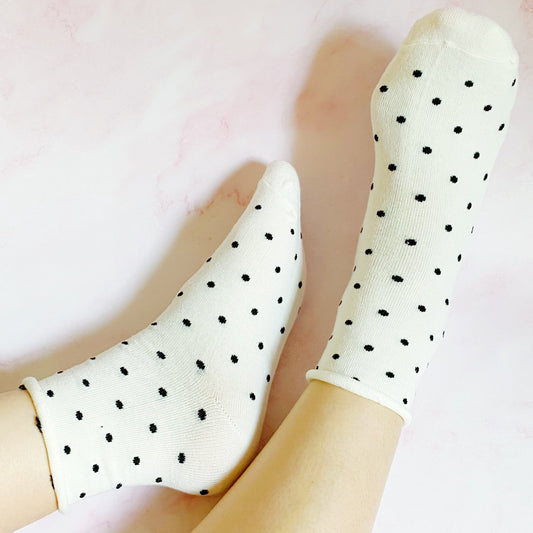 Precious Polka Dot Socks Set Of 3 Pairs by Ellisonyoung.com