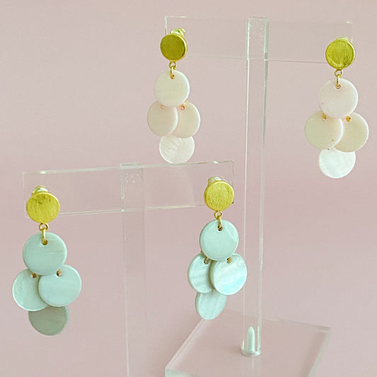 Shell Disc Chandelier Earring by Ellisonyoung.com