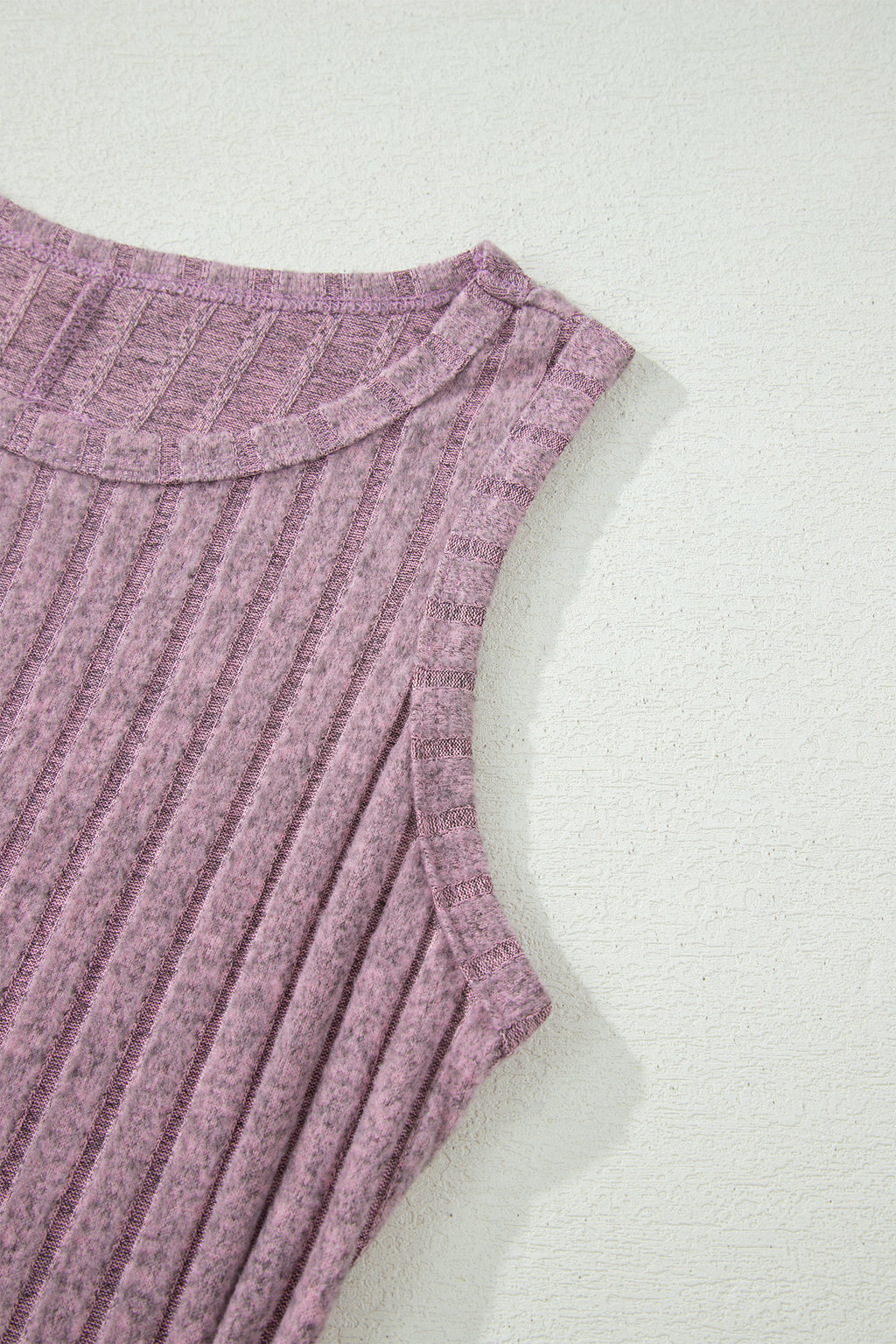 Bonbon Slim Ribbed Mineral Wash Tank Top