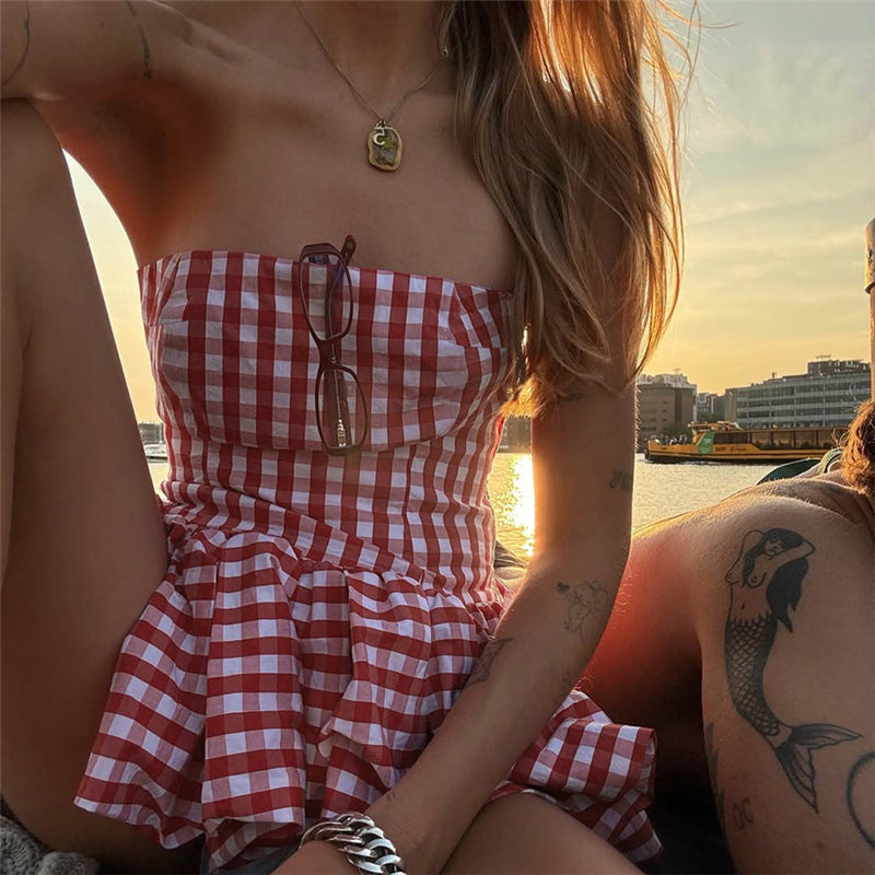 Off-the-shoulder Dress Swing Top For Women