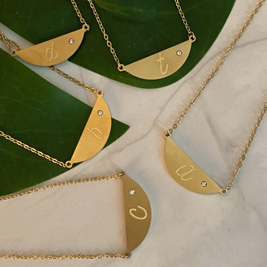 Hamilton Sphere Initial Necklace by Ellisonyoung.com