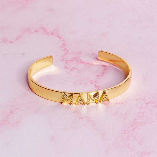 Mama Open Bangle Bracelet by Ellisonyoung.com
