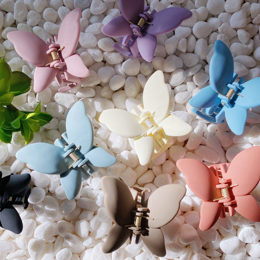 Trio of Butterflies Hair Claw Set by Ellisonyoung.com