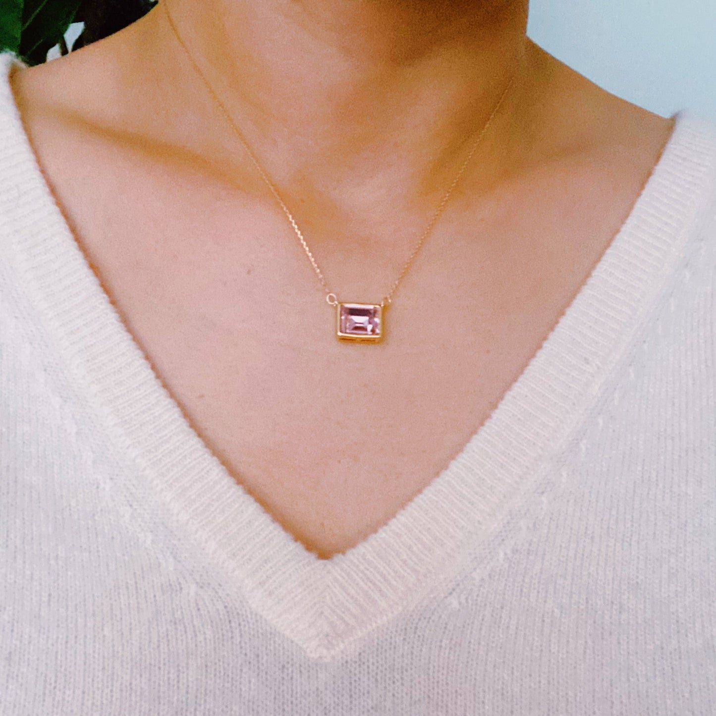 Sweet Square Pendant Necklace by Ellisonyoung.com