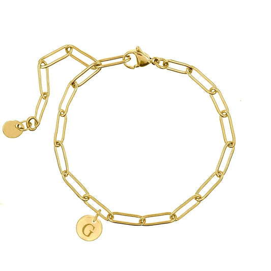 Stylish Initial Charm Bracelet by Ellisonyoung.com