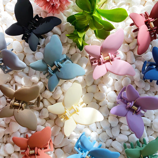 Trio of Butterflies Hair Claw Set by Ellisonyoung.com