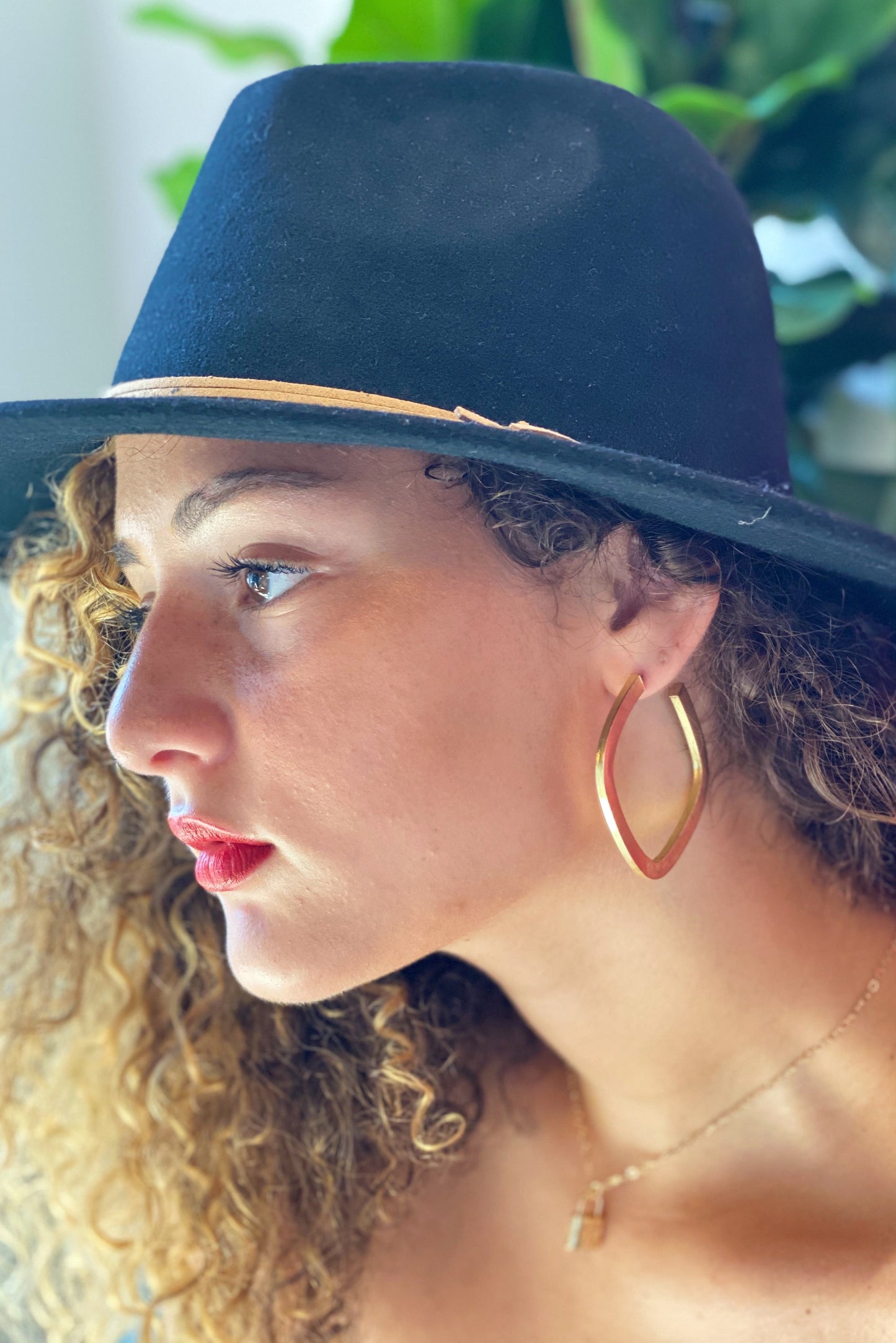 Overall Luxe Square Hoop Earrings by Ellisonyoung.com