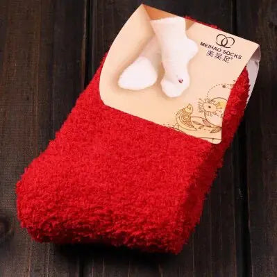 Women's Bed Socks Pure Color