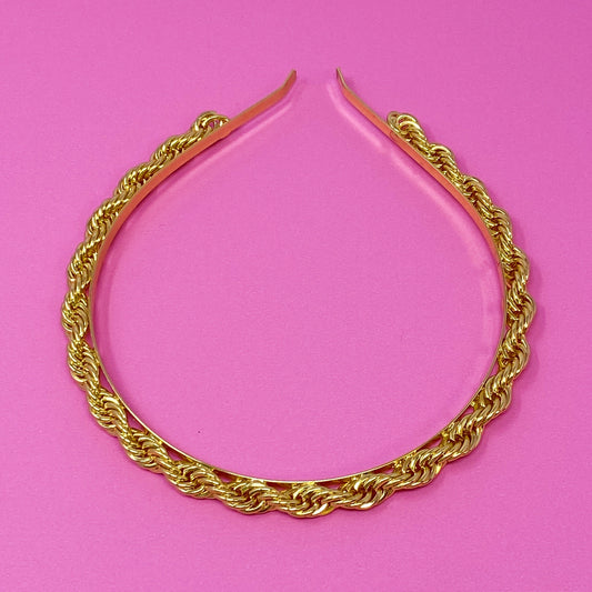 Twist & Shout Chain Headband by Ellisonyoung.com
