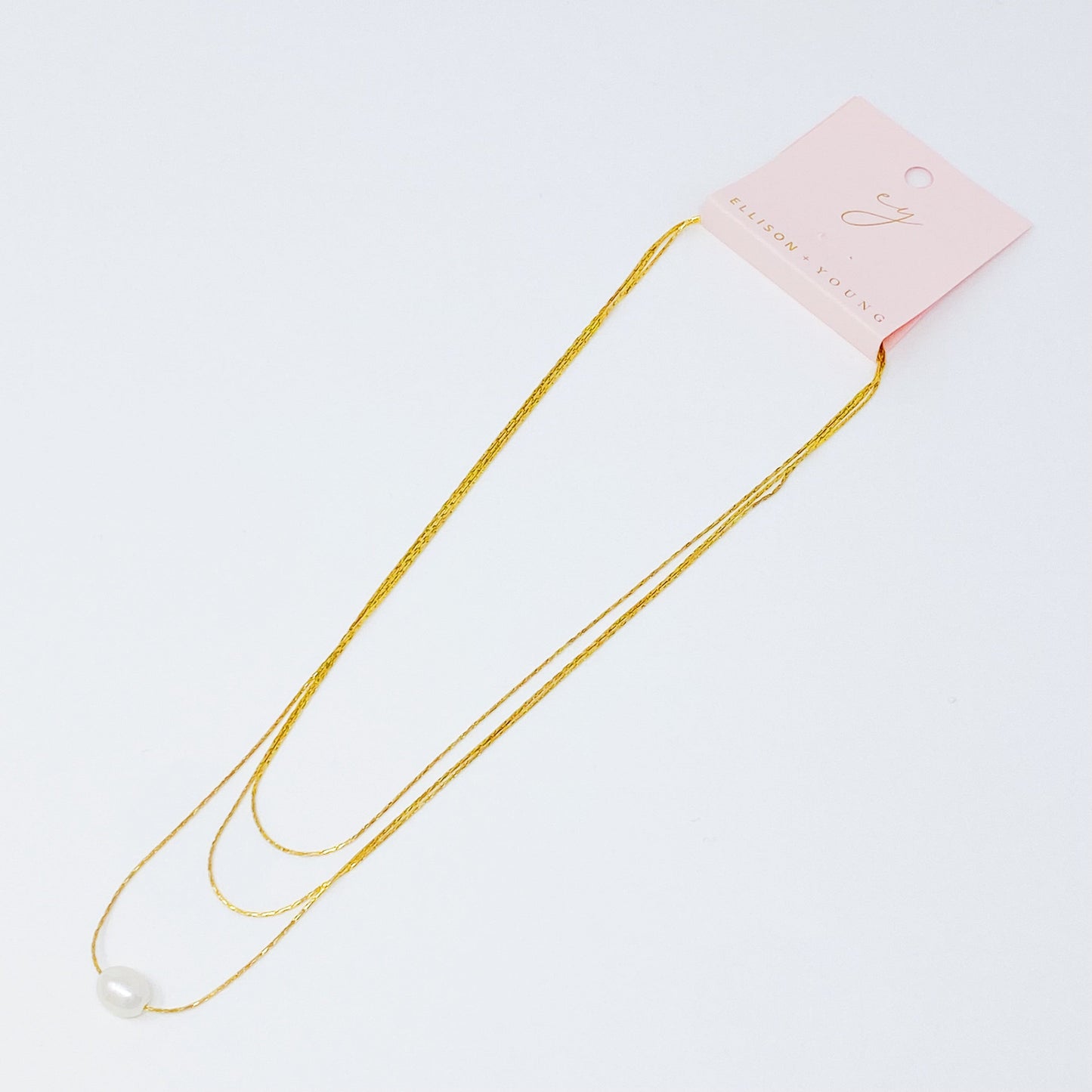 Layered Freshwater Pearl Pendant Necklace by Ellisonyoung.com