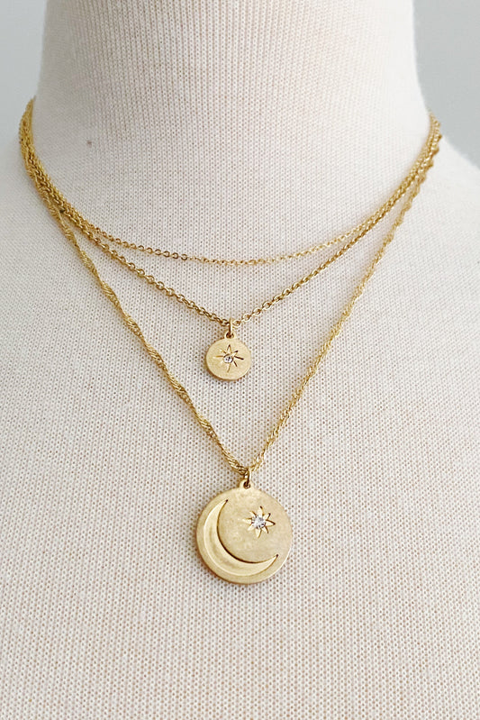 Double Star Layered Necklace by Ellisonyoung.com