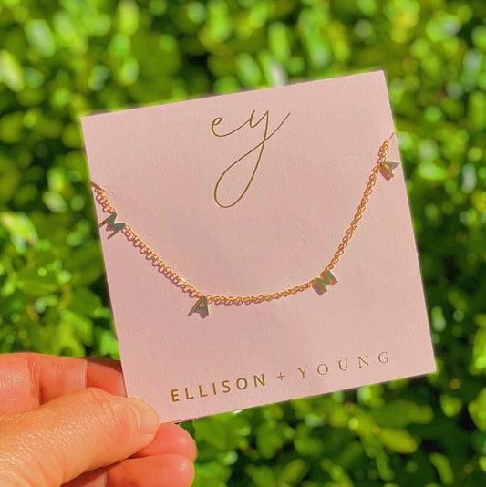 Golden Mama Necklace by Ellisonyoung.com