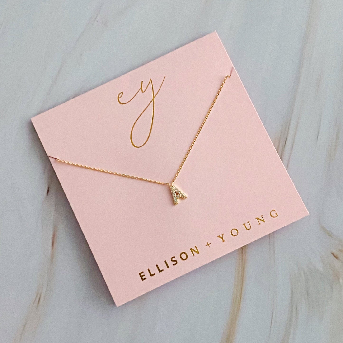Understated Beauty Initial Necklace by Ellisonyoung.com