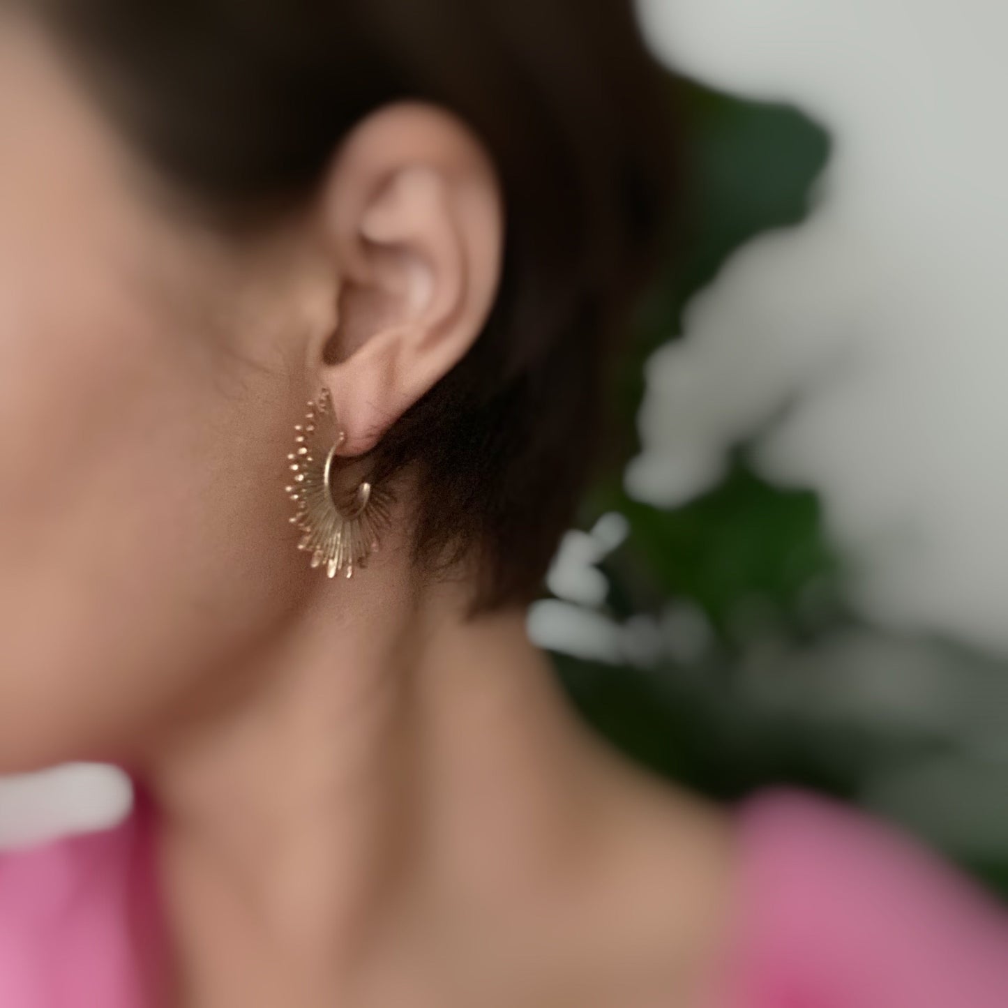 Pharaoh Half Hoop Earrings by Ellisonyoung.com