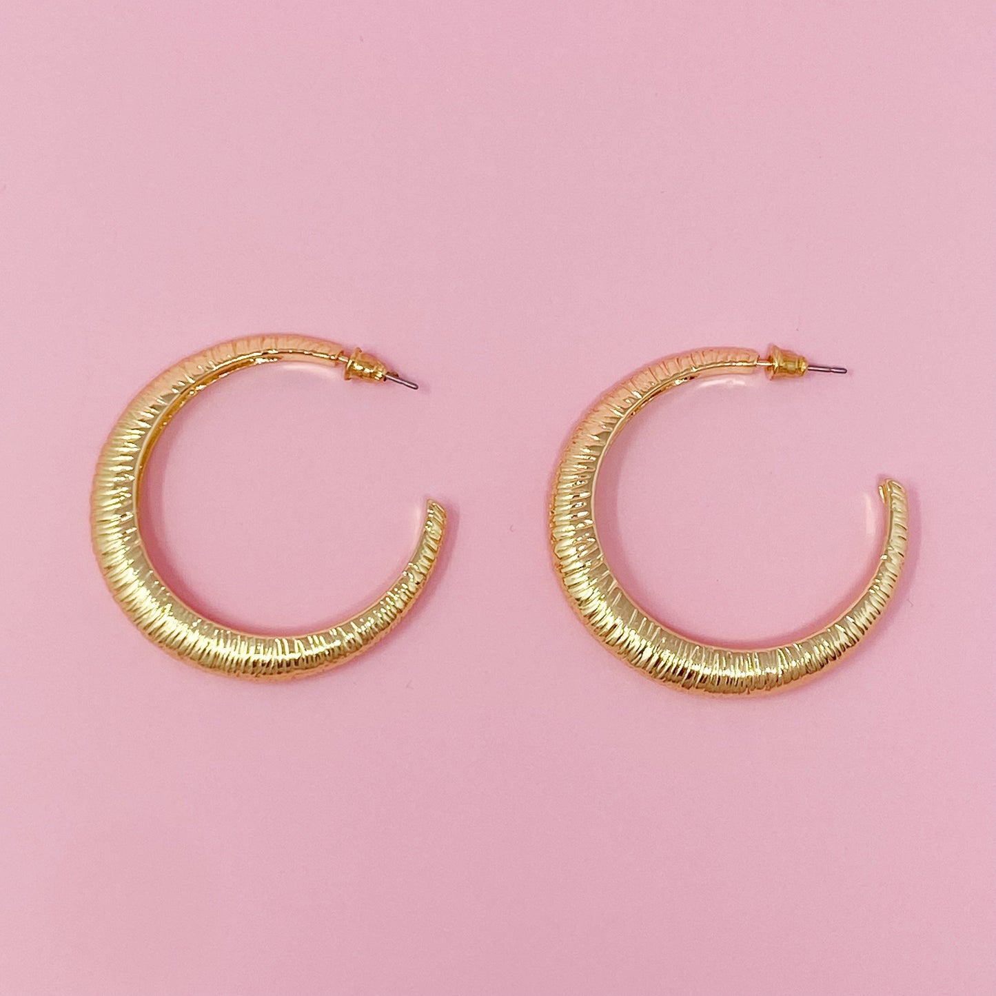 Textured Daily Hoop Earrings by Ellisonyoung.com