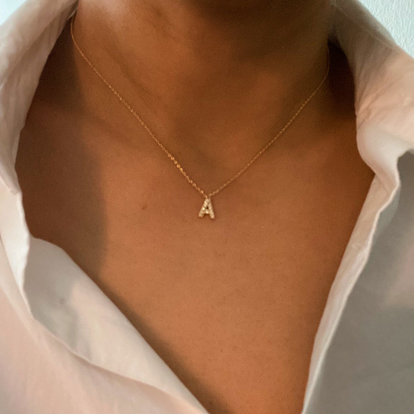 Understated Beauty Initial Necklace by Ellisonyoung.com