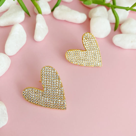 Lara Land Heart Earrings by Ellisonyoung.com