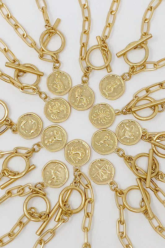 Zodiac Charm Chain Bracelet by Ellisonyoung.com
